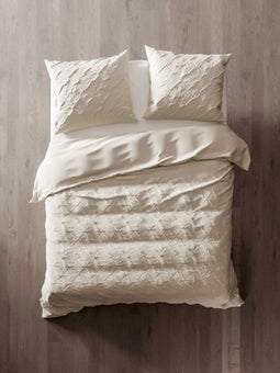 Como II - Duvet Cover - 100% Percal Cotton 260 x 220 Cm Off-White (1.0 Pieces)
