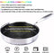 Super anti-aanbaklaag pro pan met deksel -Ø 28 cm - Honingraat Heavy Duty anti-aanbak - Vaatwasmachine- en ovenbestendig