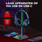 URGOODS Headset Stand - Koptelefoonhouder - RGB LED Licht - Kabel Organizer