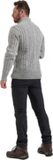 Life Line Marcel Sweater Knit Half Zip Heren Lichtgrijs Maat L