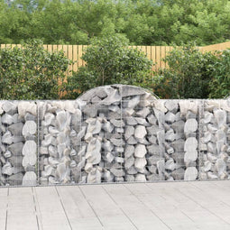 vidaXL - Schanskorven - 13 - st - gewelfd - 200x50x100/120 - cm - ijzer