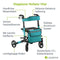 Aluminium Rollator Vital - Opvouwbaar - Lichtgewicht - 130 kg max belastbaar