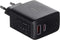 Aukey PA-B3 - Dual-Poort USB Oplader 65W - Power Delivery 3.0 en Quick Charge 3.0 - Zwart