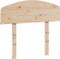 vidaXL - Hoofdbord - 75 - cm - massief - grenenhout