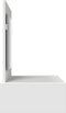 vidaXL - Wandgemonteerde - Kaptafel - Wit - 100x40x70 - cm