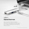 Linq 4K HDMI Adapter - 3in1 Multiport Hub - 140W USB-C PD en 5Gbps USB-A - Space Grey