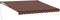 vidaXL - Luifel - handmatig - uittrekbaar - 400x300 - cm - bruin