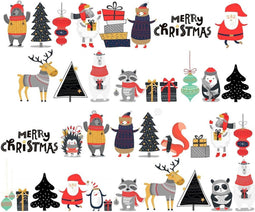 Vlekbestendig tafelkleed van hars Muaré Noel 200 x 140 cm