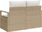 vidaXL - 2-Zits - Tuinbank - met - Opbergruimte - en - Kussens - - - Beige - Poly - Rattan