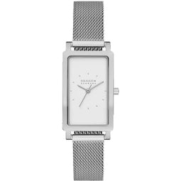 Skagen Hagen - Dameshorloge - Quartz - Rechthoekig - Edelstaal - 30M - Zilver