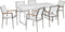 VALCANETTO/GROSSETO - 6-zits Tuinset - Wit - Aluminium