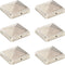 vidaXL - Paalkappen - 6 - st - piramide - 91x91 - mm - roestvrij - staal