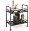 Housevitamin Zwart Metalen Trolley Tafel - 60x30x66.5cm Moet Nog Gemonteerd Worden
