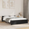 vidaXL - Bedframe - massief - hout - zwart - 120x190 - cm