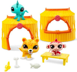 Bandai - Littlest Pet Shop - Tiki Jungle Pack - 3 Dieren En Accessoires - BF00515