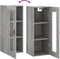 vidaXL - Hangkast - 34,5x34x90 - cm - grijs - sonoma - eikenkleurig