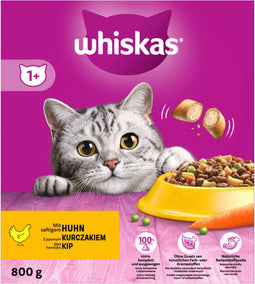 Whiskas 1+ Adult Katten Droogvoer Kip 800 gr