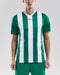 Craft Progress Stripe Shirt - Korte Mouw - Ergonomisch ontwerp en meshpanelen - Groen/Wit