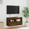 vidaXL - Tv-wandmeubel - met - LED-verlichting - 80x30x40 - cm - bruin - eikenkleur