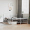 vidaXL - Bedframe - met - hoofd- - en - voeteneinde - metaal - wit - 160x200 - cm