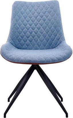 Feel Furniture - Eetkamerstoel - Fynn - Cognac-blauw