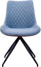 Feel Furniture - Eetkamerstoel - Fynn - Cognac-blauw