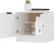 vidaXL - Nachtkastjes - 2 - st - 40x39x40 - cm - wit