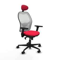 Piqueras y Crespo 3D036N1 - Bureaustoel - Verstelbare hoogte met hoofdsteun - Rood