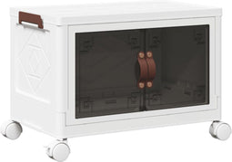 vidaXL - Opbergbox - stapelbaar - met - wielen - 28 - L - 48,5x29,5x33 - cm