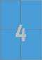 Avery ILK - Universeel etiket - 105 x 148 mm - Blauw (100 vel)