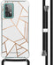 iMoshion Hoesje Geschikt voor Samsung Galaxy A52 (4G) / A52s / A52 (5G) Hoesje Met Koord - iMoshion Design Hoesje met Koord - Wit / Meerkleurig / Goud / White Graphic