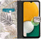 iMoshion Hoesje Geschikt voor Samsung Galaxy A13 (5G) / A04s Hoesje Met Pasjeshouder - iMoshion Design Softcase Bookcase - Wit / Glamour Botanic