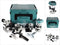 Makita - DRT50ZJX3 - 18V - accu - 6 - 8 mm - boven- en kantenfrees - accessoire - in Mbox