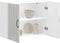 vidaXL - Keukenwandkast - Lucca - bewerkt - hout - hoogglans - wit