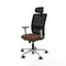 Piqueras y Crespo 1B086G2 - Bureaustoel - Verstelbare hoogte 50-62 cm - Zwart Donkerbruin