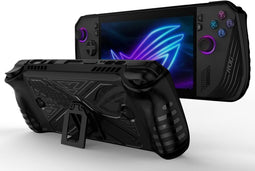 Hoesje voor ASUS ROG Ally X 2024 - met standaard - transparante pc en zachte TPU-bumper - onzichtbar