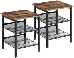 OSKAR LET24X - Tafelkast - Rustiek bruin - 40 x 40 x 50 cm (2 stuks)