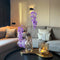 QUVIO Vaas - Bloemenvaas - Gekreukt design - Beige