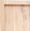 vidaXL - Wandschap - 60x40x(2-6) - cm - onbehandeld - massief - eikenhout