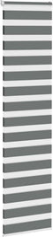 vidaXL - Zebra - rolgordijn - 70x200 - cm - stofbreedte - 65,9 - cm - donkergrijs
