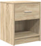vidaXL - Nachtkastjes - 2 - st - met - lade - 40x34x50 - cm - sonoma - eikenkleurig