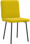 vidaXL - Eetkamerstoelen - 2 - st - fluweel - geel
