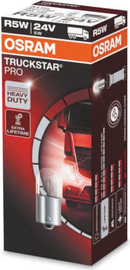 Osram Truckstar Pro R5W - Autolamp 24V - Tot 100% meer lichtopbrengst - (10 stuks)