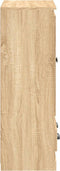 vidaXL - Hoge - kast - 60x35,5x103,5 - cm - bewerkt - hout - sonoma - eikenkleurig