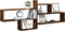 vidaXL - Wandschap - 167,5x18x68 - cm - bewerkt - hout - gerookt - eikenkleurig