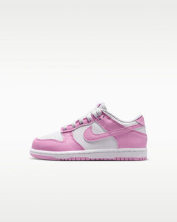 Nike Dunk Low - Meisjes kleuterschoenen - maat 28 - Wit/Wit/Wit/Pink Rise