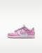 Nike Dunk Low - Meisjes kleuterschoenen - maat 28 - Wit/Wit/Wit/Pink Rise