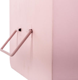 Atmosphera Metalen Koffers - S: 39x23x16cm/M: 47x28x19cm - Set van 2 - Roze