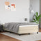vidaXL - Pocketveringmatras - 120x200x20 - cm - kunstleer - crèmekleurig