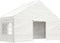 vidaXL - Prieel - met - dak - 4,46x5,88x3,75 - m - polyetheen - wit